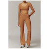 Custom Yoga Sets | Factory Wholesale High-Waisted, Long-Sleeved Yoga Suits for Running and Fitness