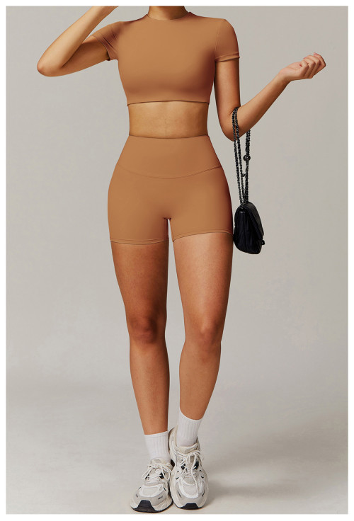 Custom Yoga Sets | Factory Wholesale High-Waisted Yoga Shorts for Running and Exercise