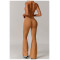Custom Yoga Sets | Factory Wholesale High-Waisted Yoga Flared Pants Set for Quick-Drying Running