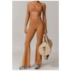 Custom Yoga Sets | Factory Wholesale High-Waisted Yoga Flared Pants Set for Quick-Drying Running