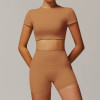 Custom Yoga Sets | Factory Wholesale High-Waisted Yoga Shorts for Running and Exercise