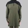 Custom Modest Active wear | Factory Direct Muslim solid color zipper long sleeves diverse