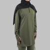 Custom Modest Active wear | Factory Direct Muslim solid color zipper long sleeves diverse