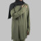 Custom Modest Active wear | Factory Direct Muslim solid color zipper long sleeves diverse