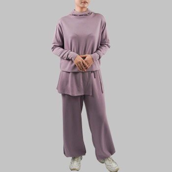 Custom Modest Active wear| Solid color muslin trousers with petticoat factory manufacturer