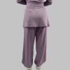 Custom Modest Active wear| Solid color muslin trousers with petticoat factory manufacturer