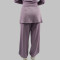 Custom Modest Active wear| Solid color muslin trousers with petticoat factory manufacturer