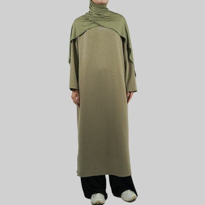 Custom Modest Active wear| Solid color Muslim robe factory manufacturer full body coverage