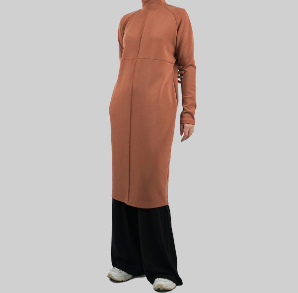 Custom Modest Active wear| Factory direct sales solid color Muslim long robe dignified and elegant