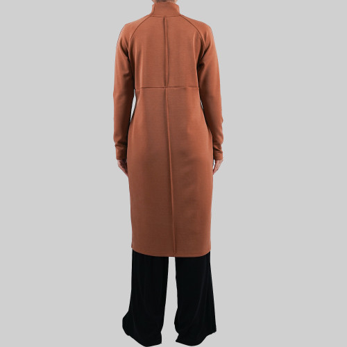 Custom Modest Active wear| Factory direct sales solid color Muslim long robe dignified and elegant