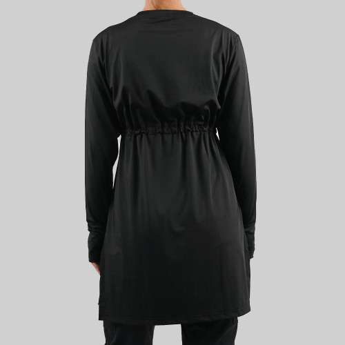 Custom Modest Active wear| Manufacturers customize Muslim drawstring tops simple and modern