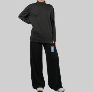 Custom Modest Active wear| Manufacturer's customized Muslim stand collar tops are simple and soft