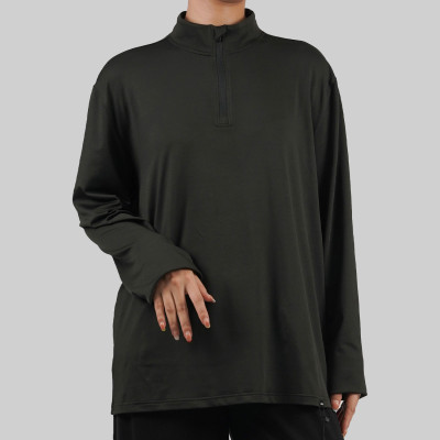 Custom Modest Active wear| Manufacturer's customized Muslim stand collar tops are simple and soft