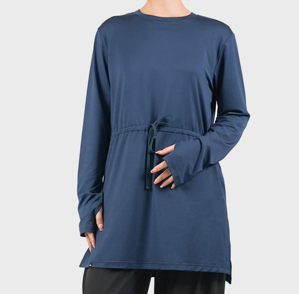 Custom Modest Active wear|Manufacturer's customized Muslim drawstring tops are light and breathable