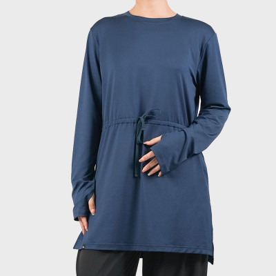 Custom Modest Active wear|Manufacturer's customized Muslim drawstring tops are light and breathable