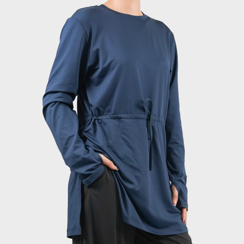 Custom Modest Active wear|Manufacturer's customized Muslim drawstring tops are light and breathable