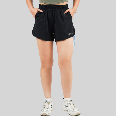 Custom high waist yoga shorts | Factory cross waist tight yoga pants outdoor running cycling