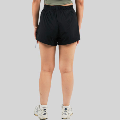 Custom high waist yoga shorts | Factory cross waist tight yoga pants outdoor running cycling