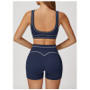 Custom Yoga Sports Bra|Wholesale Contrast Brushed Yoga Bra with U-Shaped Backs for Running Fitness