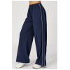 Custom sports sweatpants|Wholesale contrast-color loose-fitting high-waisted sweatpants with pockets