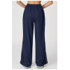 Custom sports sweatpants|Wholesale contrast-color loose-fitting high-waisted sweatpants with pockets