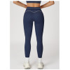 Custom yoga leggings | Factory wholesale brushed yoga pants fold-over high waist leggings