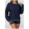 Custom long-sleeved sweatshirt |Factory wholesale autumn contrast color loose round neck sweatshirt