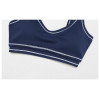 Custom Yoga Sets | Factory wholesale sanded contrast color yoga leggings suit fitness running