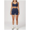 Custom Yoga Sets | Factory wholesale sanded contrast color yoga suit fitness running