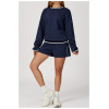 Custom Yoga Sets | Manufacturers wholesale autumn and winter casual contrast color sweatshirt suit