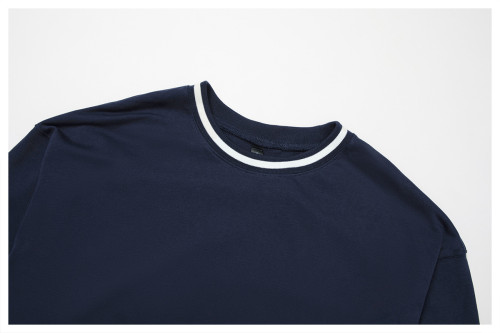 Custom Yoga Sets | Manufacturers wholesale autumn and winter casual contrast color sweatshirt suit