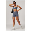 Custom High-Waist Yoga Shorts | Factory-Designed Nude Peach Hip-Lifting Workout Shorts for Women