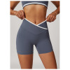 Custom High-Waist Yoga Shorts | Factory-Designed Nude Peach Hip-Lifting Workout Shorts for Women