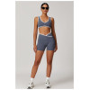Custom High-Waist Yoga Shorts | Factory-Designed Nude Peach Hip-Lifting Workout Shorts for Women