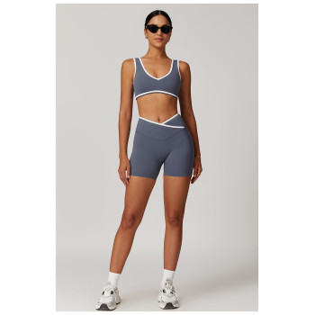 Custom High-Waist Yoga Shorts | Factory-Designed Nude Peach Hip-Lifting Workout Shorts for Women