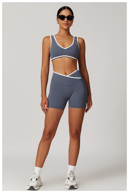 Custom High-Waist Yoga Shorts | Factory-Designed Nude Peach Hip-Lifting Workout Shorts for Women