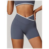 Custom High-Waist Yoga Shorts | Factory-Designed Nude Peach Hip-Lifting Workout Shorts for Women