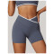 Custom High-Waist Yoga Shorts | Factory-Designed Nude Peach Hip-Lifting Workout Shorts for Women