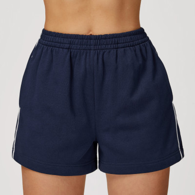 Custom Sports Shorts | Factory Manufacturer High-Rise Loose Straight-Leg Pocket Sweatpants