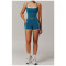 Custom Yoga Vest| Wholesale manufacturer fake two piece halter neck beautiful back yoga vest