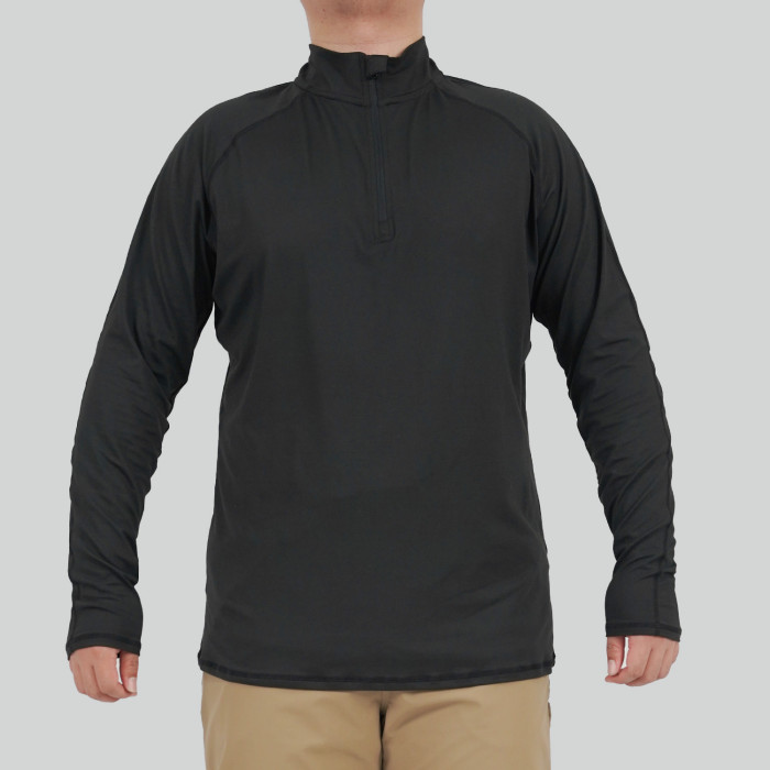 Custom Fitness Long Sleeves | Factory Men's Quick-Drying Zipper Long Sleeve T-Shirts for Running