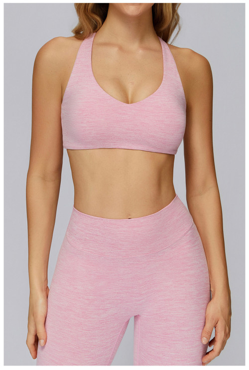 Custom Yoga Sports Bra|Wholesale Brushed Yoga Bra Outdoor I-Shaped Back Fitness Wear for Running