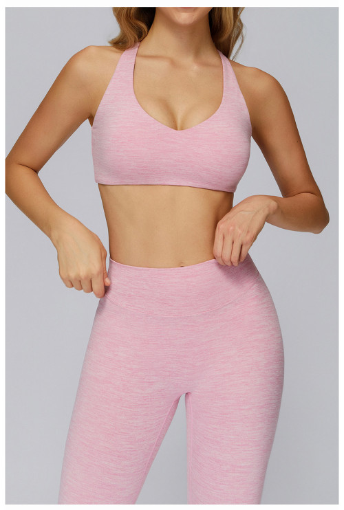 Custom Yoga Sports Bra|Wholesale Brushed Yoga Bra Outdoor I-Shaped Back Fitness Wear for Running