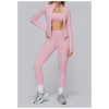 Custom Yoga Jackets | Brushed Long Sleeve Jacket Zipper Pocket Quick-Drying Tights Outdoor Running