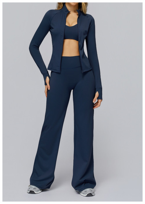 Custom yoga leggings | Wholesale trousers high waist wide leg loose sports trousers outdoor leisure