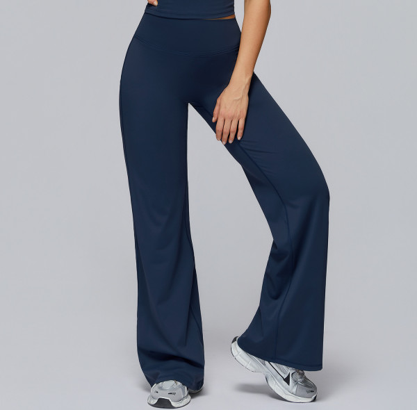 Custom yoga leggings | Wholesale trousers high waist wide leg loose sports trousers outdoor leisure