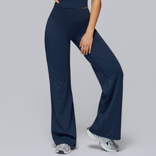 Custom yoga leggings | Wholesale trousers high waist wide leg loose sports trousers outdoor leisure