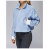 Custom Yoga Jackets |Wholesale running jacket with stand collar, windproof and warm fleece jacket