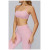 Custom Yoga Sports Bra| Wholesale Yoga Bra Double Straps Hollow Back Fitness Wear Running Tights