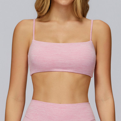 Custom Yoga Sports Bra| Wholesale Yoga Bra Double Straps Hollow Back Fitness Wear Running Tights